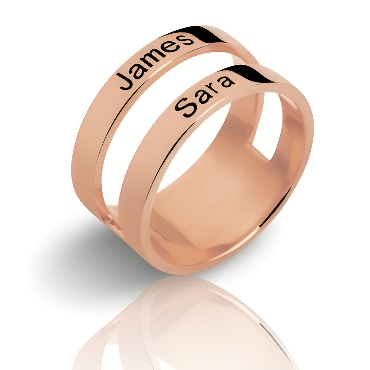 FA93_featured Engraved two-name rose gold ring for mom