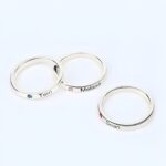Celebrate Her Story – Stackable Name & Birthstone Ring – A Cherished Tribute for Mom - Image 3
