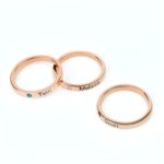 Embrace Her Heart – Stackable Name & Birthstone Ring – A Cherished Tribute for Mom - Image 3
