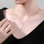 Carry Their Touch Close – Fingerprint Name Bar Necklace – A Heartfelt Keepsake for Her - Image 4