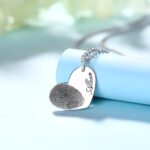 Carry Your Unique Story – Fingerprint Heart Necklace with Name – A Cherished Keepsake for Loved Ones - Image 2