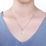 Carry Their Touch Close – Fingerprint Ellipse Necklace in Sterling Silver – A Heartfelt Keepsake for Loved Ones - Image 5