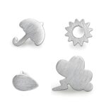 Personalized weather symbol earrings for everyday moments