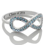 Embrace Eternal Bonds – Custom Birthstone Infinity Ring – A Timeless Treasure for Loved Ones - Image 2
