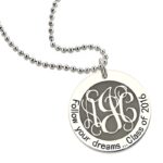 Carry Your Dreams Close – Sterling Silver Monogram Necklace – Celebrate Graduation and New Beginnings - Image 2