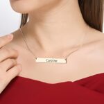 Celebrate New Beginnings – Engraved Sterling Silver Graduation Bar Necklace – A Timeless Tribute for Your Graduate - Image 4
