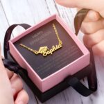 Celebrate New Beginnings – Custom Bachelor Cap Name Necklace – A Timeless Tribute for Graduates - Image 8