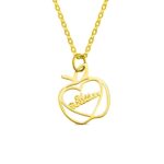 Honor Their Wisdom – Custom Apple Name Necklace – A Heartfelt Graduation Tribute for Teachers - Image 7