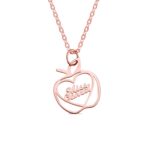 Honor Their Wisdom – Custom Apple Name Necklace – A Heartfelt Graduation Tribute for Teachers - Image 8