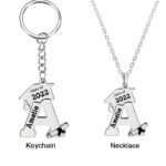 Celebrate New Beginnings – Custom Initial Necklace for Graduates – A Timeless Treasure for Her - Image 2