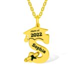 Celebrate New Beginnings – Custom Initial Necklace for Graduates – A Timeless Treasure for Her - Image 7