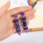 Celebrate the Heart of Learning – Custom Name Pencil Earrings – A Cherished Token for Teachers and Education Lovers - Image 4