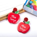 Celebrate the Heart of Learning – Custom Name Pencil Earrings – A Cherished Token for Teachers and Education Lovers - Image 5