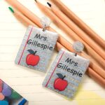 Celebrate the Heart of Learning – Custom Name Pencil Earrings – A Cherished Token for Teachers and Education Lovers - Image 6