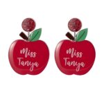 Celebrate the Heart of Learning – Custom Name Pencil Earrings – A Cherished Token for Teachers and Education Lovers - Image 8