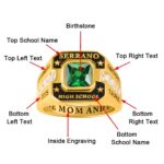 Celebrate Milestones – Custom Birthstone Graduation Ring – For Cherished Classmates and Students - Image 9