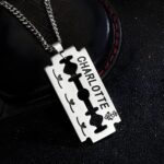 Embrace Bold Identity – Engraved Razor Blade Necklace for Him – A Statement of Strength and Connection - Image 5