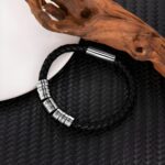 Carry Their Names Close – Braided Bead & Leather Bracelet – For Fathers, Husbands, and Soulmates - Image 2
