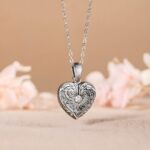 Carry Love Close – Vintage Heart Wings Photo Locket Necklace – A Cherished Keepsake for Her and Mom - Image 4