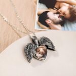 Carry Love Close – Vintage Heart Wings Photo Locket Necklace – A Cherished Keepsake for Her and Mom - Image 5
