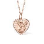 Embrace a Mother's Tender Story – 3D Embossed Heart Locket Necklace – For Mom, Grandmom, and Her Special Moments - Image 2