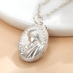 Embrace a Mother's Tender Story – 3D Embossed Heart Locket Necklace – For Mom, Grandmom, and Her Special Moments - Image 12