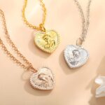 Embrace a Mother's Tender Story – 3D Embossed Heart Locket Necklace – For Mom, Grandmom, and Her Special Moments - Image 4