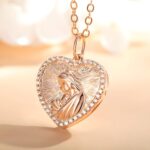 Embrace a Mother's Tender Story – 3D Embossed Heart Locket Necklace – For Mom, Grandmom, and Her Special Moments - Image 6