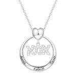 Hebrew name necklace for mothers, a timeless tribute