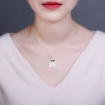 Embrace Timeless Love – Handcrafted Silver Birthstone Bar Necklace – A Cherished Keepsake for Her - Image 6