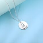 Embrace New Life's Tender Steps – Handcrafted Silver Baby Feet Necklace – For Cherished New Moms - Image 2