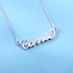 Embrace Your Story – Handcrafted Hammered Name Necklace in Pure Silver – A Cherished Keepsake for Loved Ones - Image 2