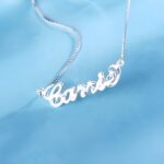 Embrace Your Story – Handcrafted Hammered Name Necklace in Pure Silver – A Cherished Keepsake for Loved Ones - Image 3