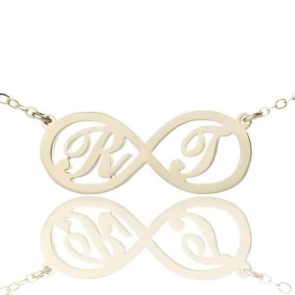 Personalized infinity necklace with initials for loved ones