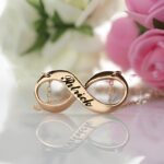 Embrace Eternal Bonds – Engraved Rose Gold Infinity Necklace – A Cherished Keepsake for Loved Ones - Image 2