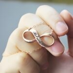 Embrace Eternal Bonds – Engraved Rose Gold Infinity Necklace – A Cherished Keepsake for Loved Ones - Image 3