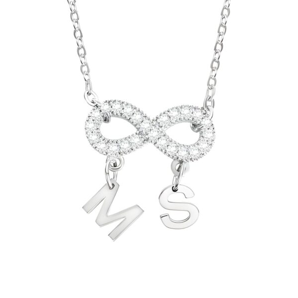 Infinity Initial Necklace for Loved Ones