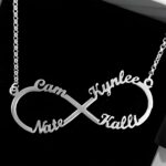 Embrace Forever – Sterling Silver Infinity Name Necklace – A Timeless Treasure for Loved Ones - Image 4
