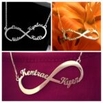 Personalized infinity name necklace for cherished connections