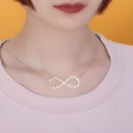 Embrace Eternal Bonds – Sterling Silver Infinity Necklace with Four Names – A Heartfelt Treasure for Loved Ones - Image 4