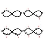 Embrace Eternal Bonds – Sterling Silver Infinity Necklace with Four Names – A Heartfelt Treasure for Loved Ones - Image 5