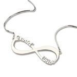 Embrace Eternity – Double Name Infinity Necklace – A Timeless Treasure for Loved Ones - Image 3