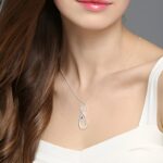 Embrace Eternal Bonds – Infinity Birthstone Necklace with Two Names – A Cherished Keepsake for Loved Ones - Image 3