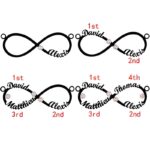 Embrace Eternal Bonds – Infinity Name Necklace with Four Birthstones – A Cherished Keepsake for Loved Ones - Image 2