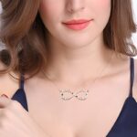 Embrace Eternal Bonds – Infinity Name Necklace with Four Birthstones – A Cherished Keepsake for Loved Ones - Image 3