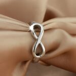 Celebrate Endless Bonds – Engraved Sterling Silver Infinity Ring – A Timeless Token for Loved Ones - Image 2