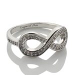 Embrace Eternity – Sterling Silver Infinity Ring with Sparkling Cubic Zirconia – For Your Endless Bond - Image 2