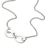 Embrace Forever – Engraved Infinity Name Necklace in Sterling Silver – A Timeless Treasure for Loved Ones - Image 2