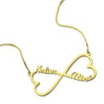 Embrace Eternal Bonds – Heart Infinity Name Necklace – A Cherished Keepsake for Loved Ones - Image 3