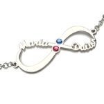 Embrace Eternal Bonds – Infinity Name & Birthstone Bracelet – A Cherished Treasure for Loved Ones - Image 2
